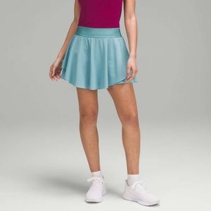 Lululemon Court Rival High-Rise Skirt (*Long). Colour: ‘Tidal Teal’.